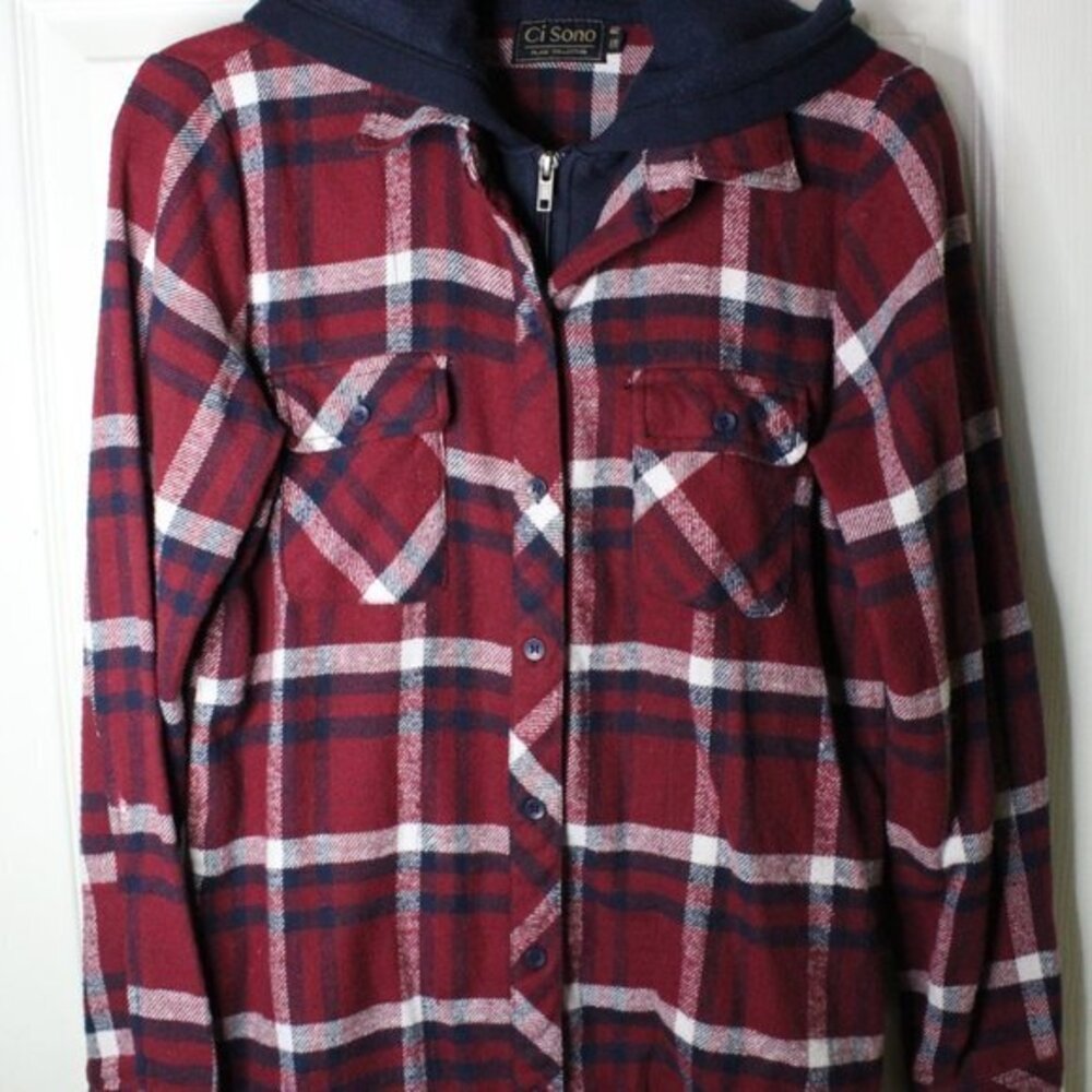 Ci Sono brand Multicolor Plaid Shirt Long Sleeve Button Down